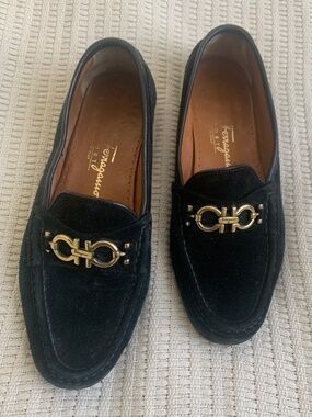 Ferragamo suede loafers